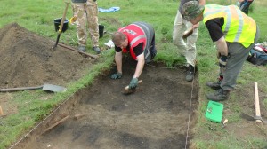 Trench in the grounds of La Hutte Chateau